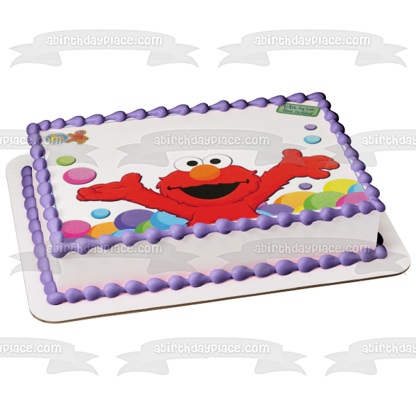 Barrio Sésamo Tickle Me Elmo Ja Ja Ja Que Cosquillas Imagen comestible para decoración de tarta ABPID08407 