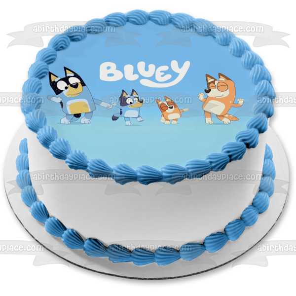 Imagen comestible para tarta con chile Bluey Mum Dad ABPID52105 