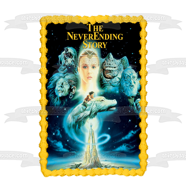 The Neverending Story Atreyu the Childlike Empress Falcor Rockbiter Edible Cake Topper Image ABPID52424