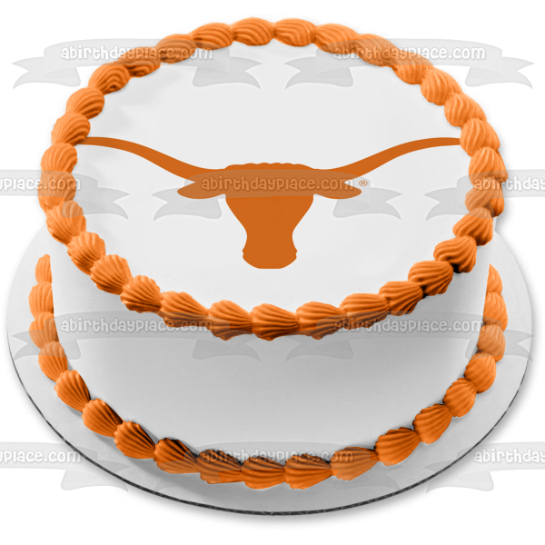 The University of Texas Longhorn Logo NCAA Texas Longhorns Athletics University of Texas at Austin Edible Cake Topper Image ABPID24504