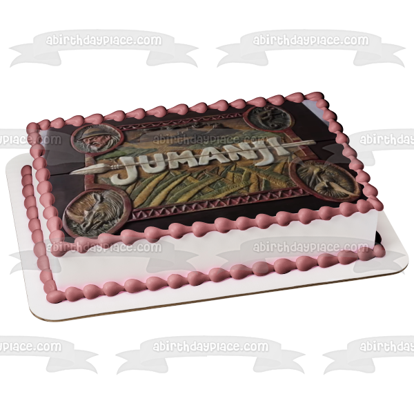 Jumanji Wooden Board Game Edible Cake Topper Image ABPID01012