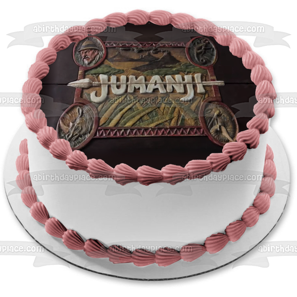 Jumanji Wooden Board Game Edible Cake Topper Image ABPID01012