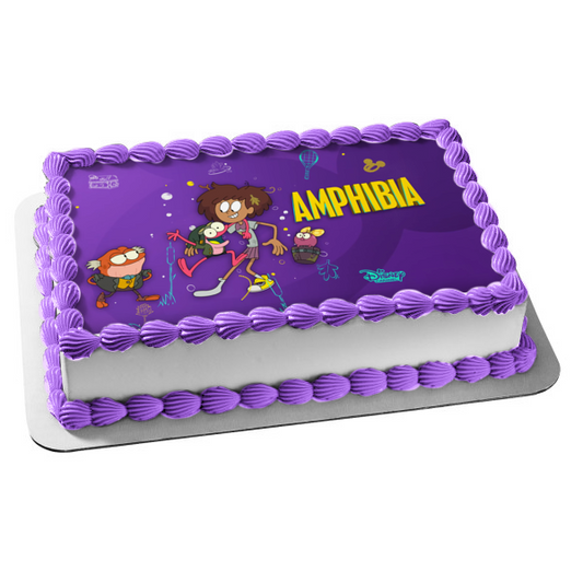 Amphibia Anne Sprig Plantar Polly Plantar Hopadiah Plantar Edible Cake Topper Image ABPID52457