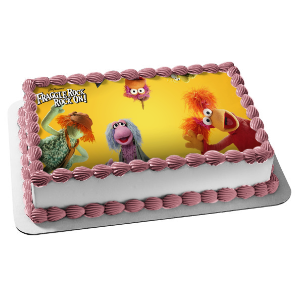 Fraggle Rock: Rock On! Red Fraggle Gobo Fraggle Monkey Fraggle Edible Cake Topper Image ABPID52470