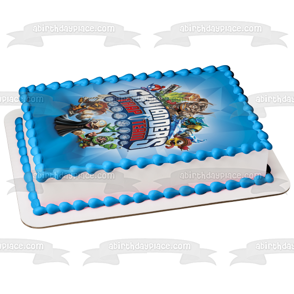 Imagen de adorno comestible para tarta Skylanders Trap Team Mini-Jini y Food Fight ABPID00852 