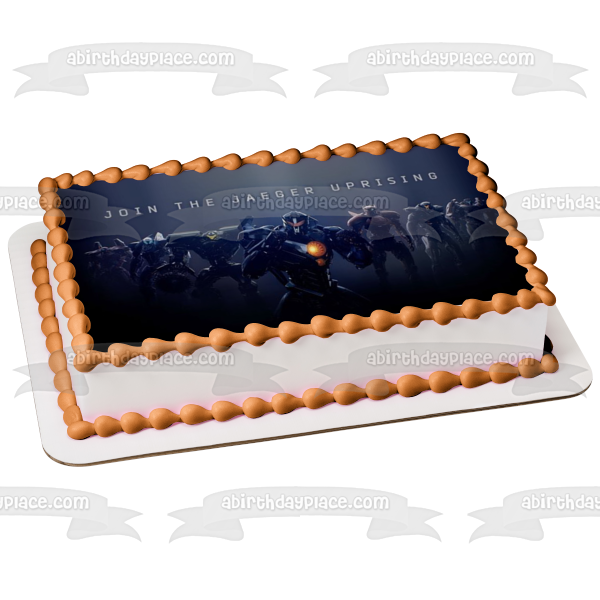 Pacific Rim 2 Uprising Únase al equipo Jaeger Uprising Imagen de decoración comestible para tarta ABPID00938 