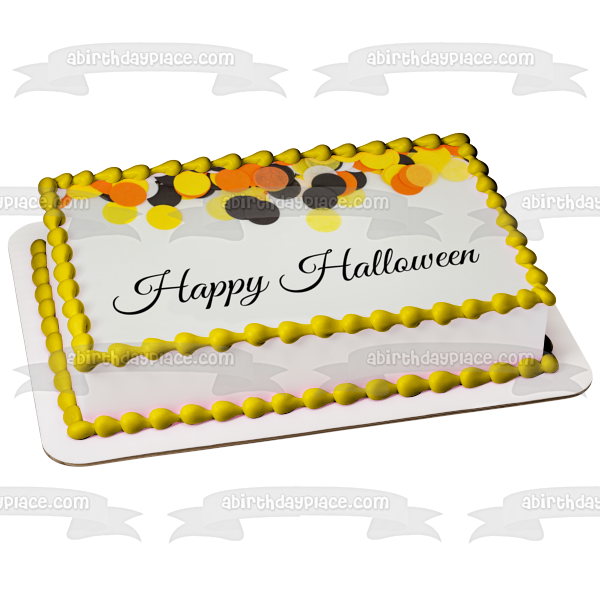 Imagen comestible para decoración de tarta feliz Halloween ABPID52691 