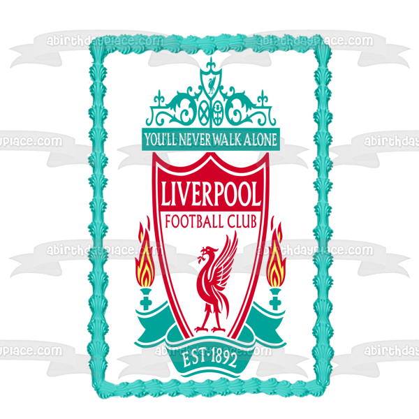 Liverpool Soccer Futbol Football Logo Edible Cake Topper Image or Strips ABPID52657