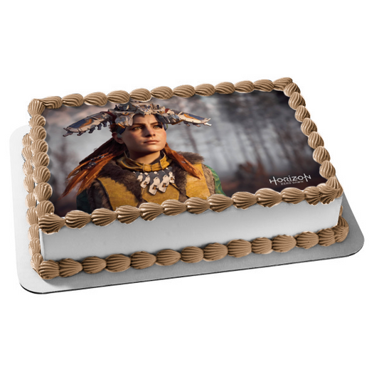 Horizon Zero Dawn Aloy Edible Cake Topper Image ABPID52667