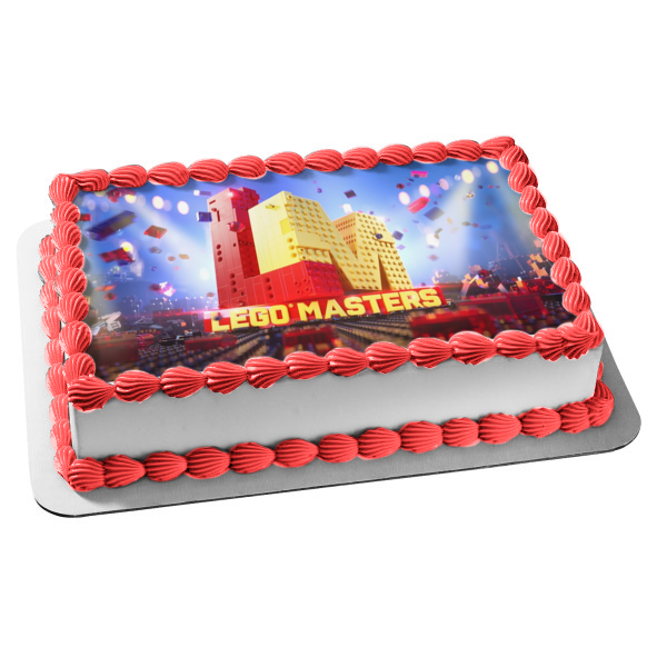 LEGO Masters Edible Cake Topper Image ABPID52499