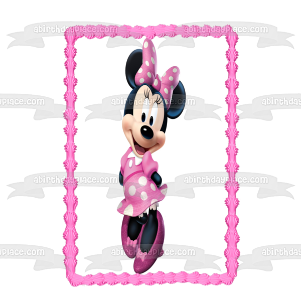 Imagen comestible para decoración de tarta de Minnie Mouse ABPID03501 