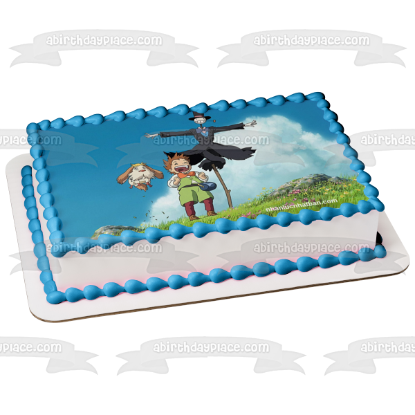 Imagen comestible para tarta con diseño del castillo ambulante de Howl Kakashi No Kabu Markl Hin ABPID52739 