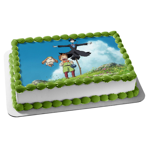 Howl's Moving Castle Kakashi No Kabu Markl Hin Edible Cake Topper Image ABPID52739