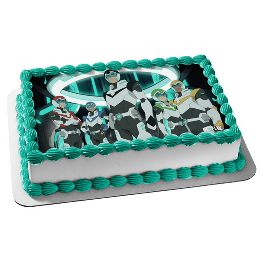 Voltron: Legendary Defender Team Shiro Hunk Lance Keith Pidge Suits Armor Edible Cake Topper Image ABPID52790