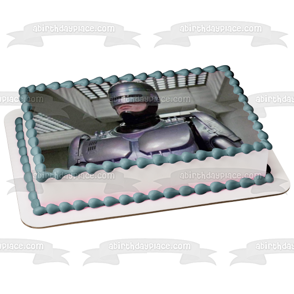 Robocop Dystopian Sci Fi Action Movie Classic Edible Cake Topper Image ABPID52792