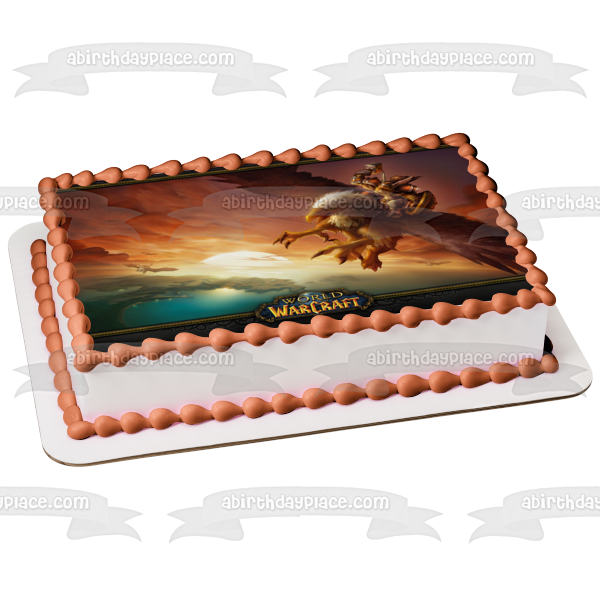 Imagen comestible para decoración de tarta de World of Warcraft MMO Gaming Gryffon enano ABPID52801 