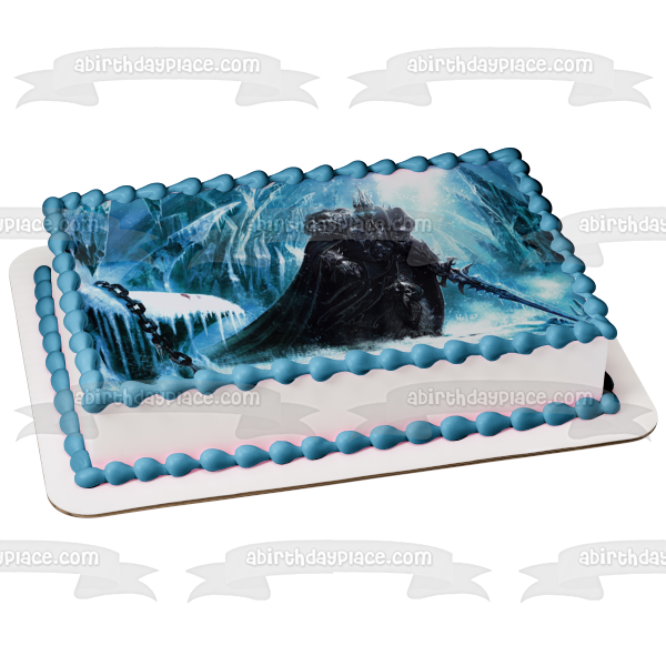 Imagen comestible para decoración de tarta de World of Warcraft MMO Gaming Lich King ABPID52803 