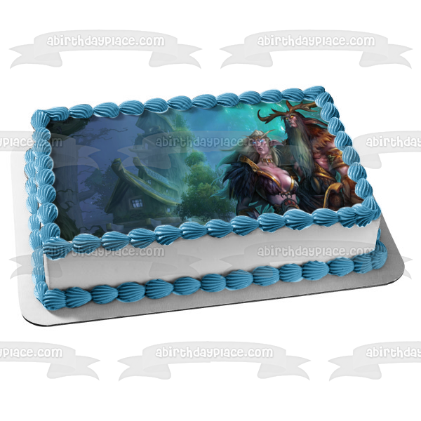 Imagen comestible para tarta de World of Warcraft Night Elf Druid Gaming ABPID52807 