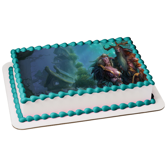 Imagen comestible para tarta de World of Warcraft Night Elf Druid Gaming ABPID52807 