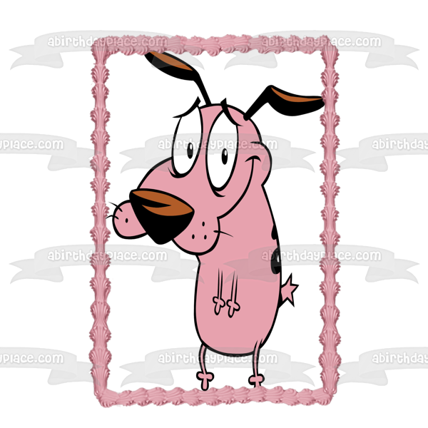 Courage the Cowardly Dog Edible Cake Topper Image ABPID52808