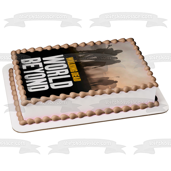 Walking Dead World Beyond Zombie TV Poster Edible Cake Topper Image ABPID52812