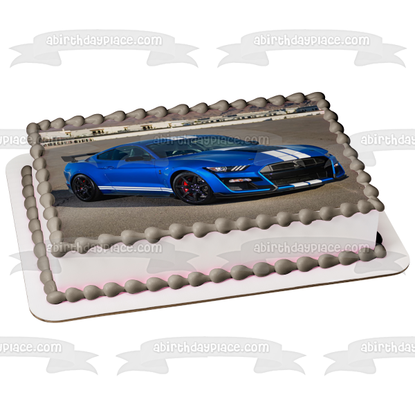 Shelby GT500 Mustangsuper Serpiente Coche de Carreras Imagen comestible para tarta ABPID52814 