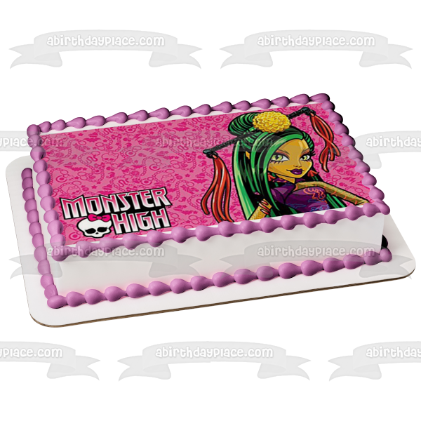 Adorno comestible largo para tarta Monster High Jinafire Imagen ABPID52849 