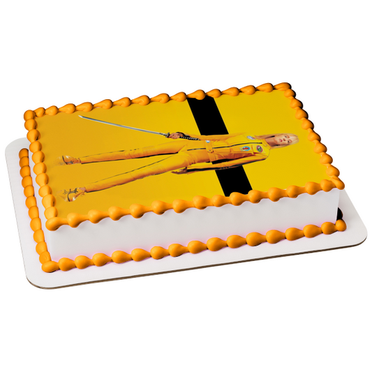 Kill Bill Uma Thurman the Bride Quentin Tarantino Classic Film Edible Cake Topper Image ABPID52878