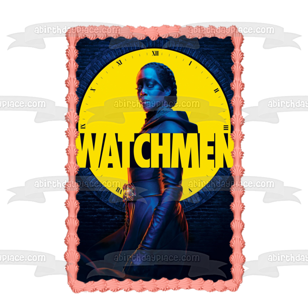 Póster de la serie Watchmen TV Show Hbo Sister Night, decoración comestible para tarta, imagen ABPID52881 