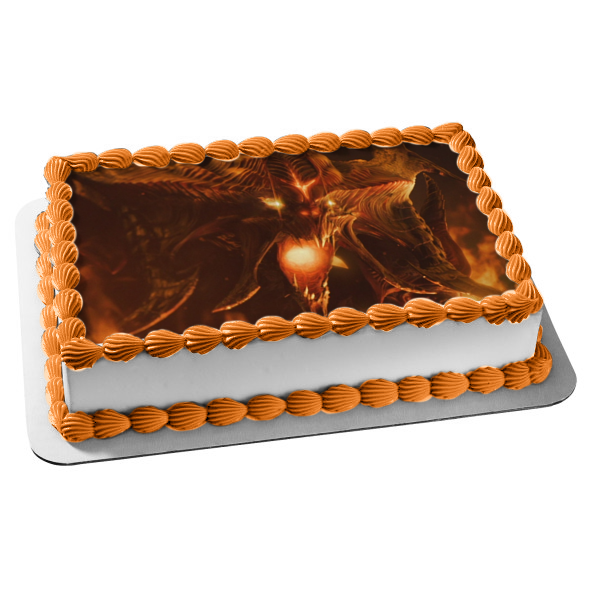 Diablo 3 Demon Devil Blizzard Gaming Monster Edible Cake Topper Image ABPID52884