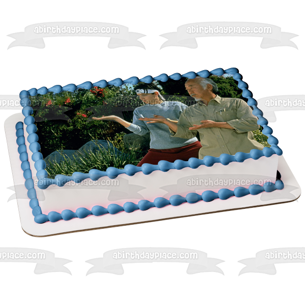 Karate Kid Kung Fu Artes Marciales Sr. Miyagi Daniel Larusso Adorno comestible para tarta Imagen ABPID52887 