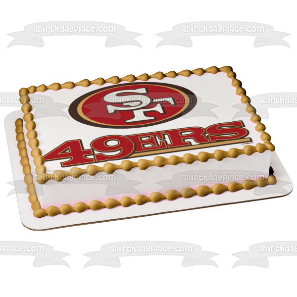 Imagen comestible para tarta con logotipo de los San Francisco 49ers de la NFL ABPID05230 