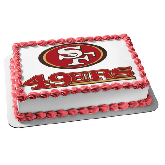 Imagen comestible para tarta con logotipo de los San Francisco 49ers de la NFL ABPID05230 