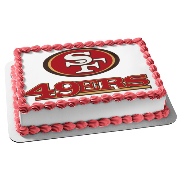 San Francisco 49ers Edible Image Cake Topper | Party Shop Emporium
