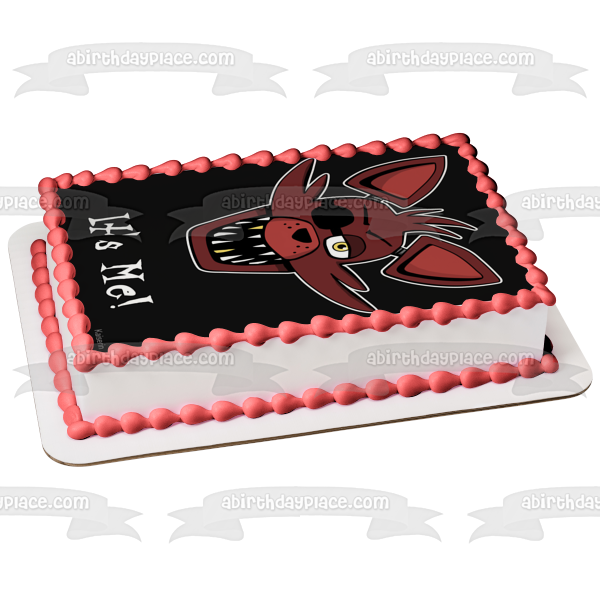 Cinco noches en Freddy's Foxy y un fondo negro Imagen comestible para decoración de tarta ABPID07065 