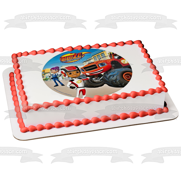 Blaze and the Monster Machines Aj Gabby Edible Cake Topper Image ABPID00948