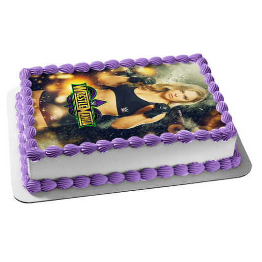 WWE World Wrestling Entertainment Wrestle Mania Rhonda Rousey Edible Cake Topper Image ABPID00952