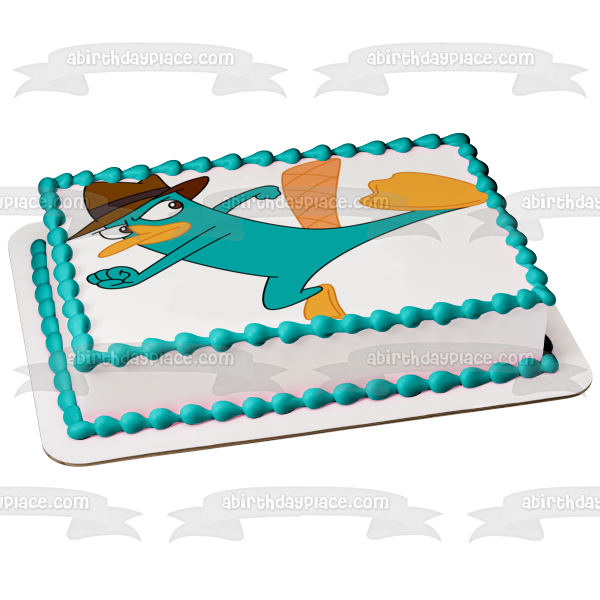 Phineas and Ferb Perry the Platypus Edible Cake Topper Image ABPID00957