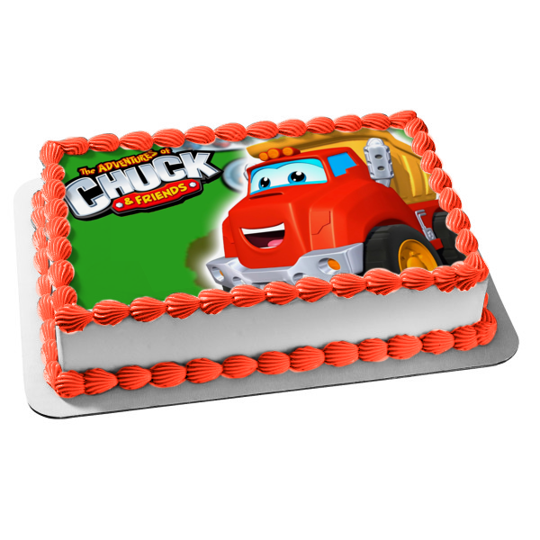 The Adventures of Chuck and Friends Dump Truck Edible Cake Topper Image ABPID00992