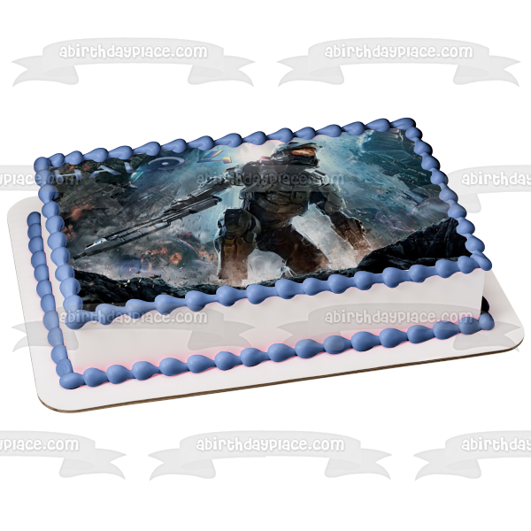 Imagen comestible para decoración de tarta de Halo 4 Master Chief ABPID01178 