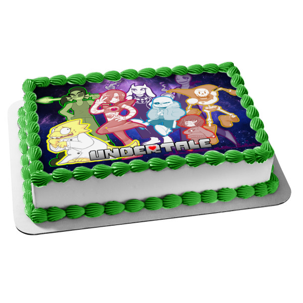 Undertale Toriel Sans Papyrus and Alphys Edible Cake Topper Image ABPID01038