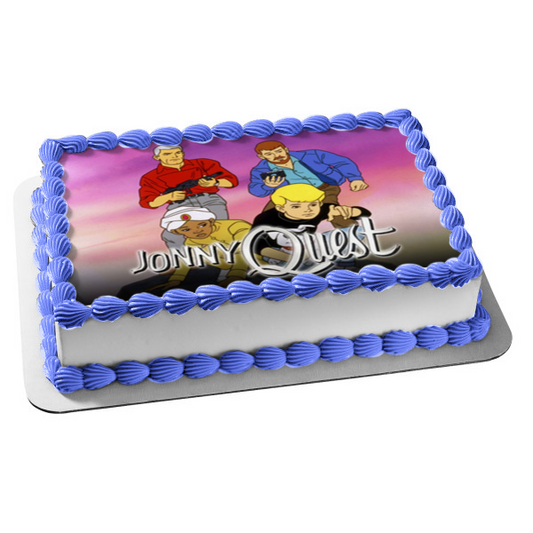 Johnny Quest Dr. Quest Race Bannon Hadji Edible Cake Topper Image ABPID01118