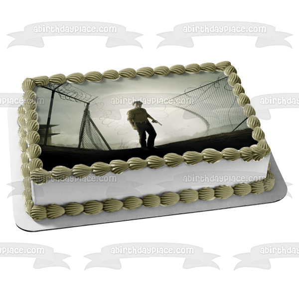 Imagen comestible para decoración de tarta de The Walking Dead Rick Falling Fence ABPID01126 