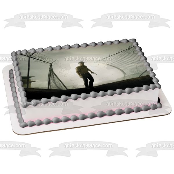 Imagen comestible para decoración de tarta de The Walking Dead Rick Falling Fence ABPID01126 