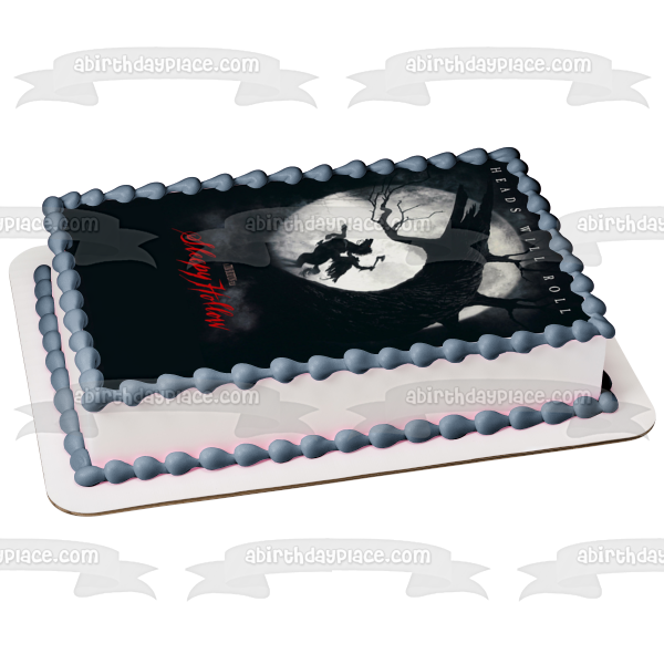 Póster de la película Sleepy Hollow Tim Burton, decoración comestible para tarta, imagen ABPID52969 