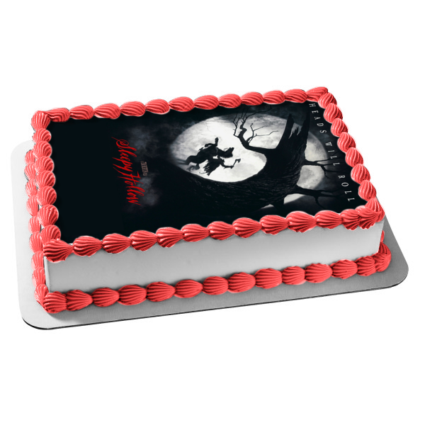 Póster de la película Sleepy Hollow Tim Burton, decoración comestible para tarta, imagen ABPID52969 