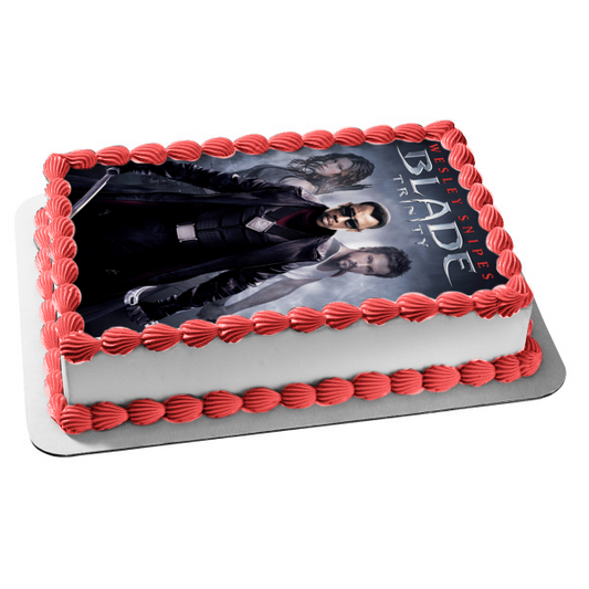 Blade Trinity Vampire Movie Poster Hannibal King Abigail Whistler Edible Cake Topper Image ABPID52970