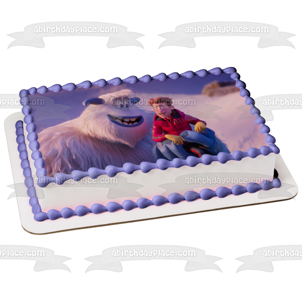 Smallfoot Yetti muñeco de nieve película Migo Percy decoración comestible para tarta imagen ABPID52975 