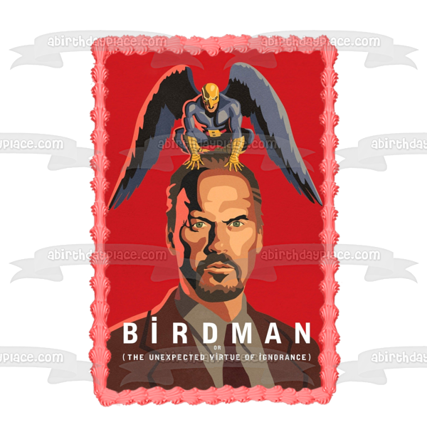 Birdman Movie Poster Riggan Thomson Edible Cake Topper Image ABPID52978