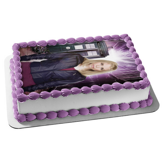 Doctor Who Rose Tyler Billie Piper Tardis Bbc TV Show Edible Cake Topper Image ABPID52989